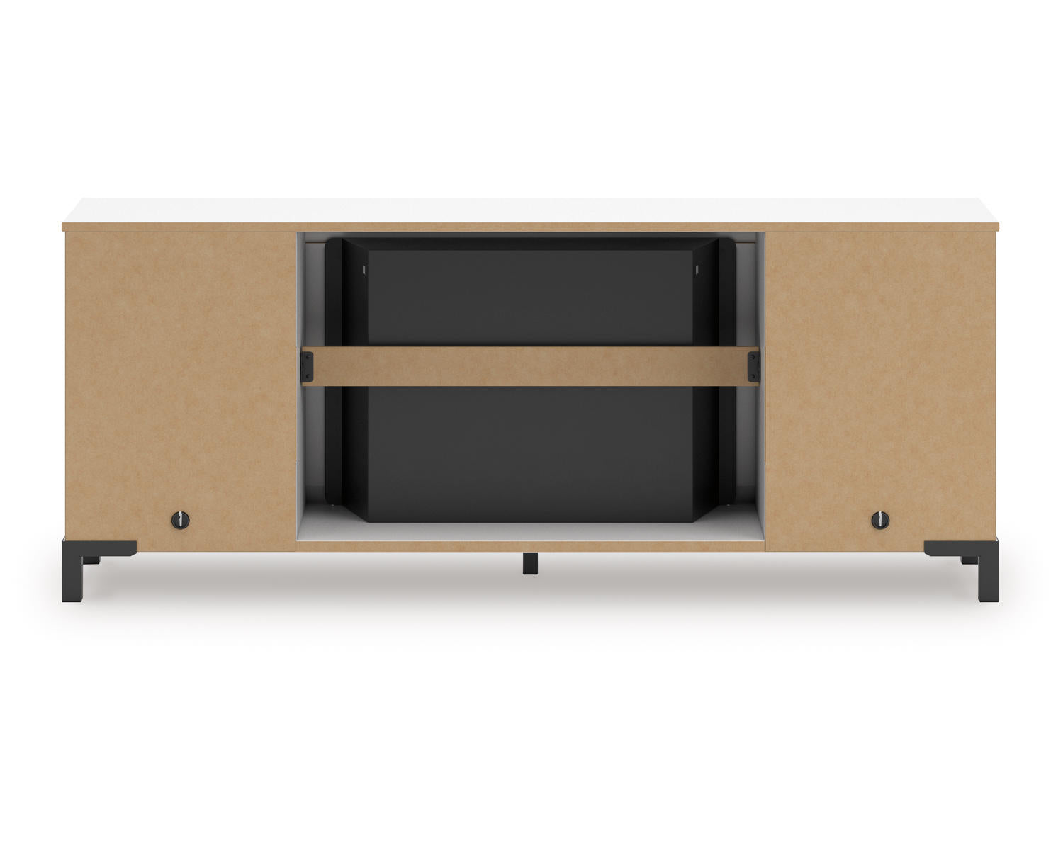 Brollevi 60" TV Stand with Electric Fireplace