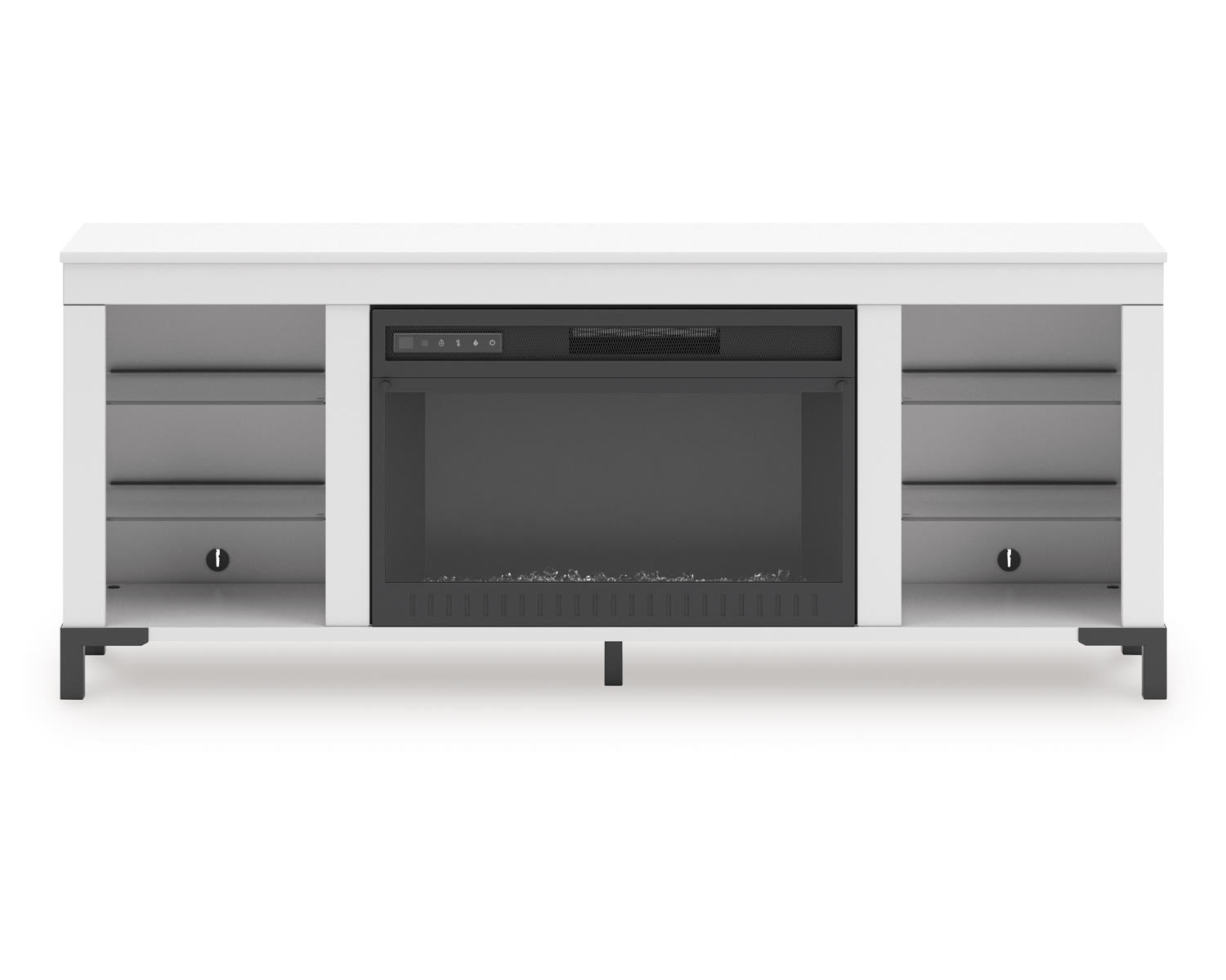 Brollevi 60" TV Stand with Electric Fireplace