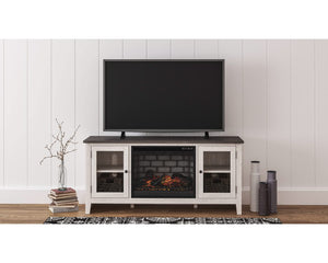 Mueble para TV Dorrinson de 60" con chimenea eléctrica