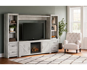 Bellaby 4-Piece Entertainment Center with Electric Fireplace