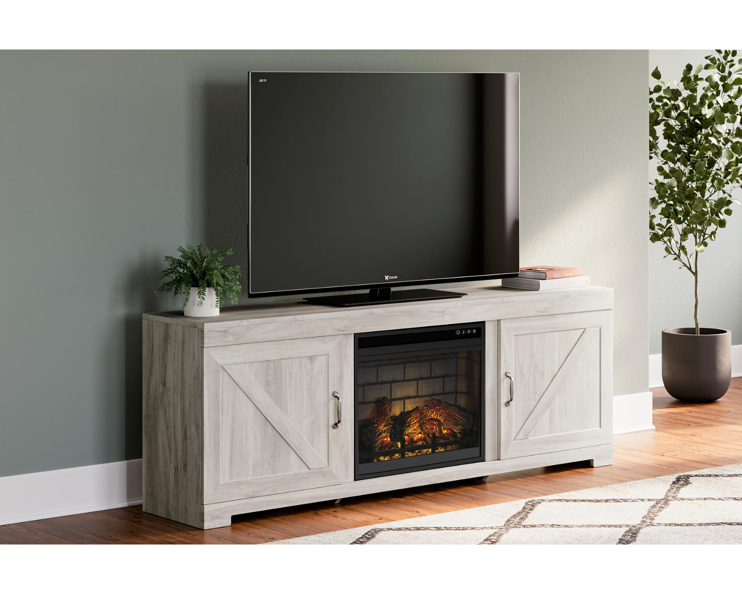 Bellaby 72" TV Stand with Electric Fireplace
