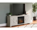 Mueble para TV Bellaby de 72" con chimenea eléctrica