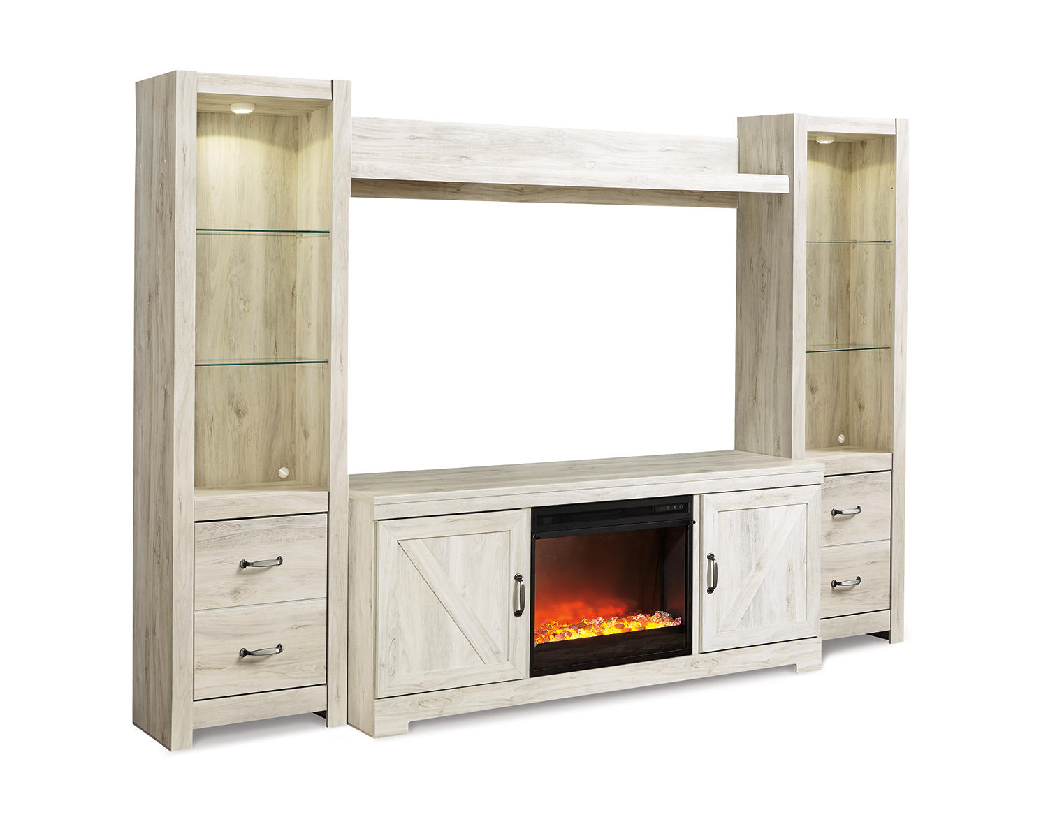 Bellaby 4-Piece Entertainment Center with Fireplace