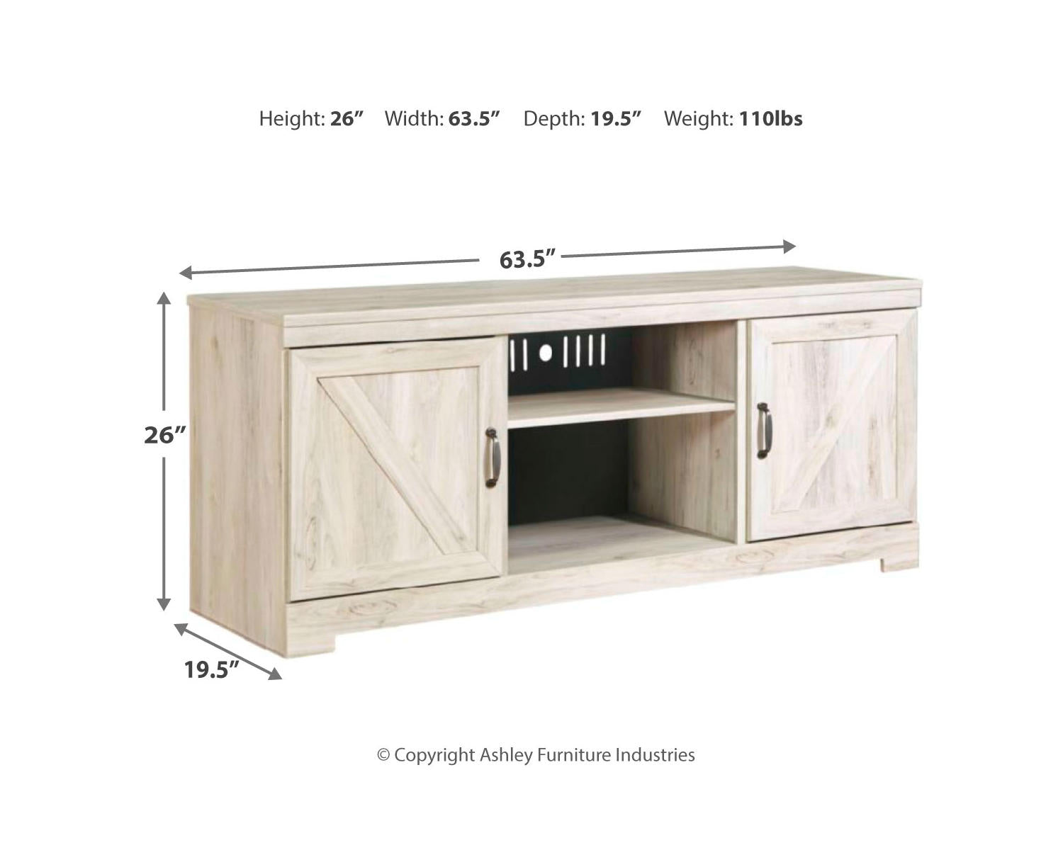 Bellaby 63" TV Stand