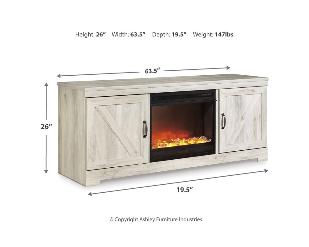 Mueble para TV Bellaby de 63" con chimenea
