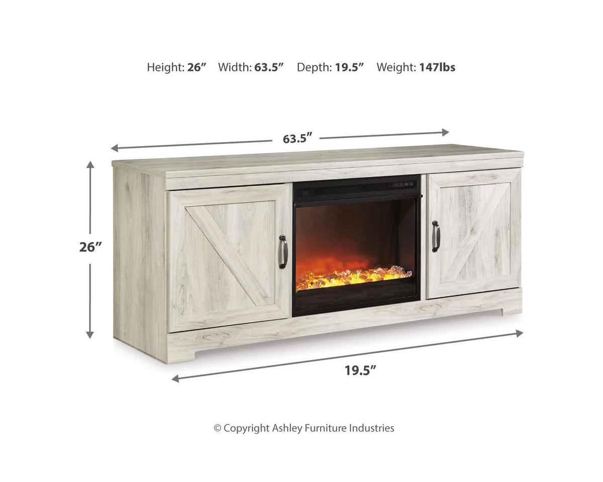 Mueble para TV Bellaby de 63" con chimenea