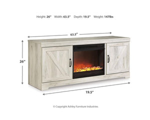 Mueble para TV Bellaby de 63" con chimenea