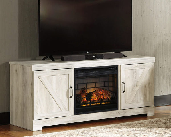 Mueble para TV Bellaby de 63" con chimenea eléctrica