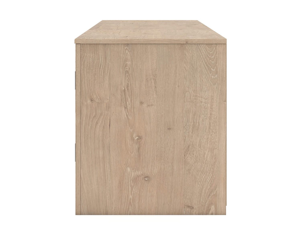 Mueble para TV Cayboni de 71" con chimenea eléctrica