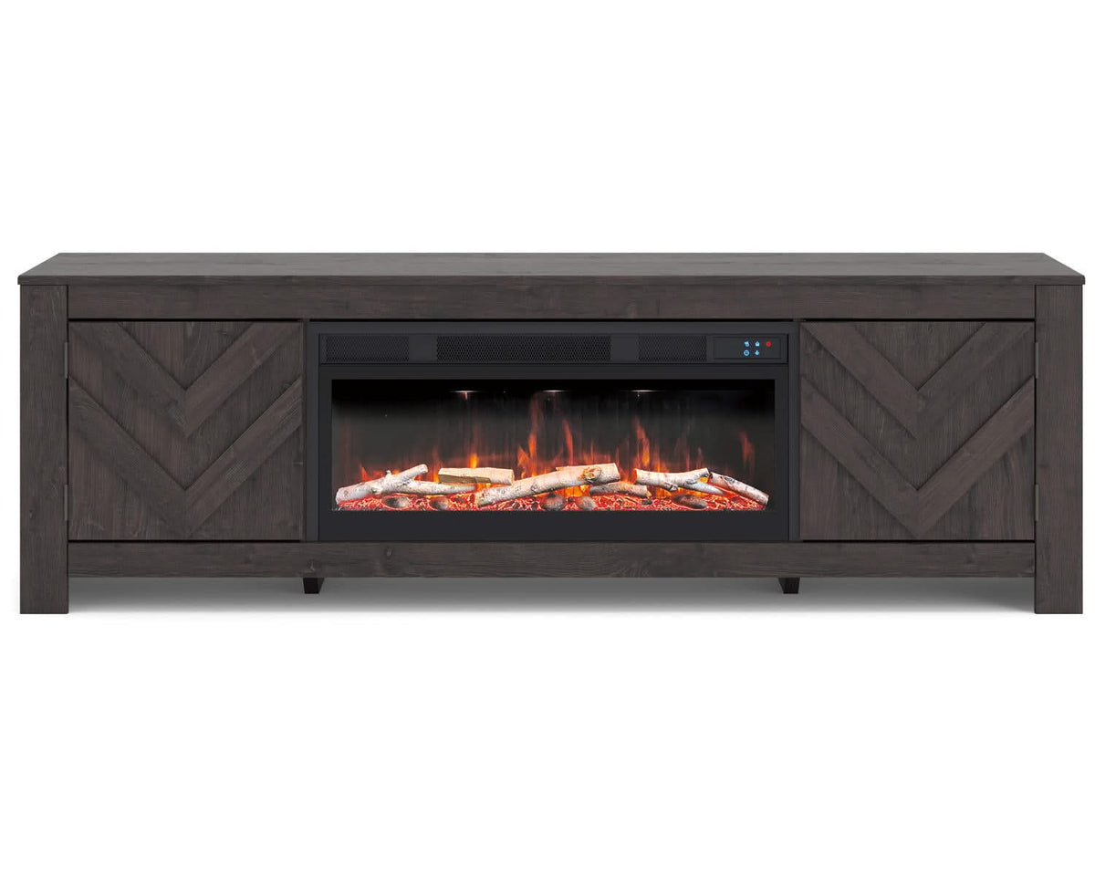 Cayboni 71" TV Stand with Electric Fireplace