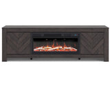 Cayboni 71" TV Stand with Electric Fireplace