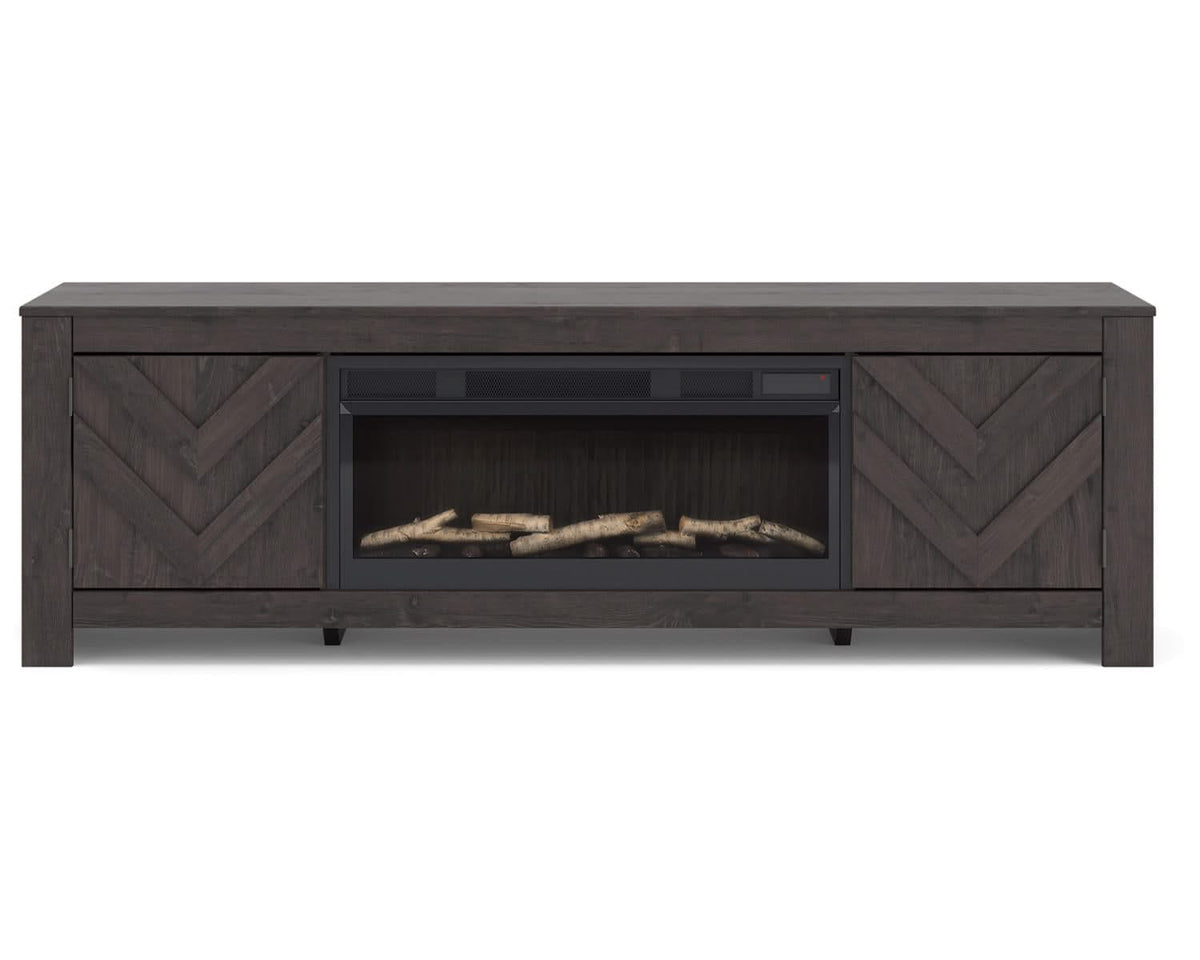 Cayboni 71" TV Stand with Electric Fireplace