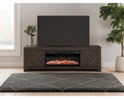 Cayboni 71" TV Stand with Electric Fireplace