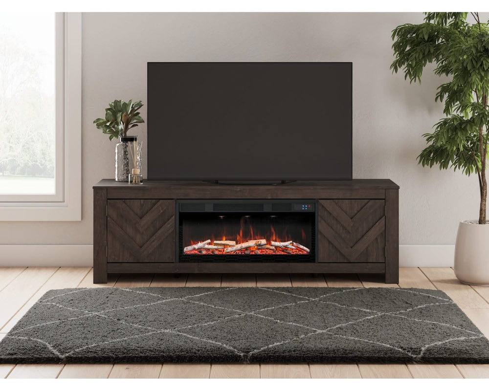 Cayboni 71" TV Stand with Electric Fireplace