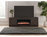 Cayboni 71" TV Stand with Electric Fireplace