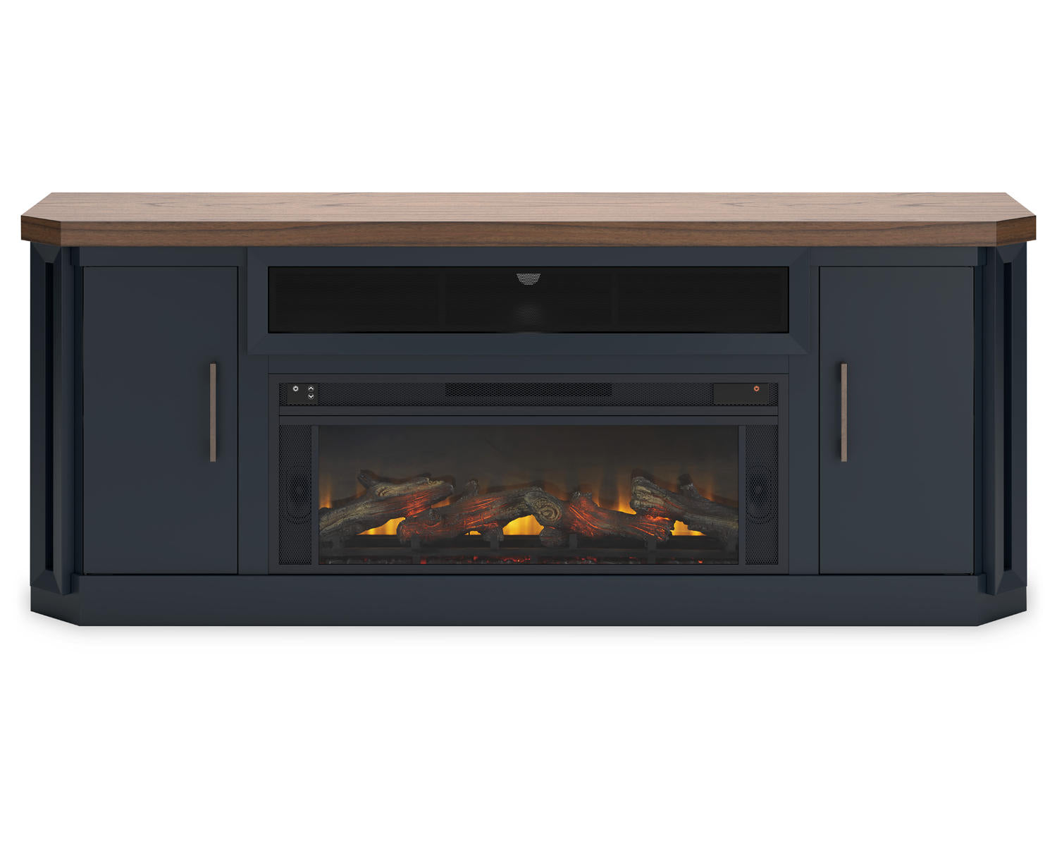 Landocken 83" TV Stand with Electric Fireplace