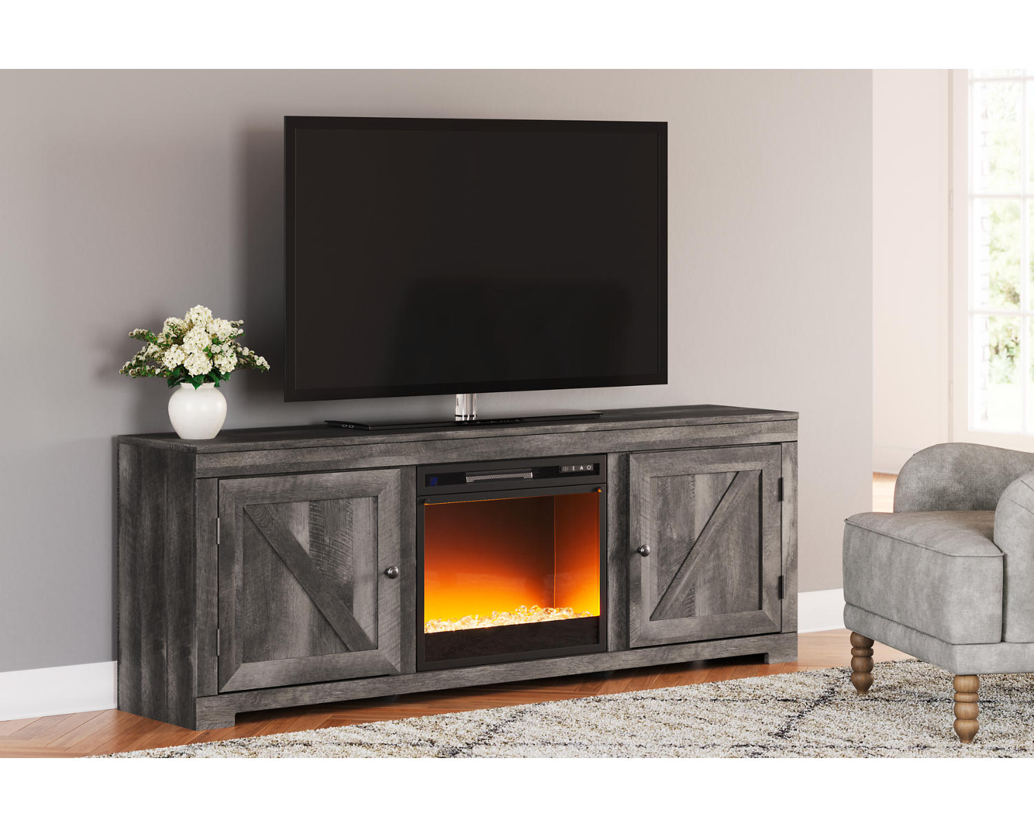 Wynnlow TV Stand with Electric Fireplace