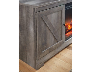 Mueble para TV Wynnlow de 63" con chimenea eléctrica