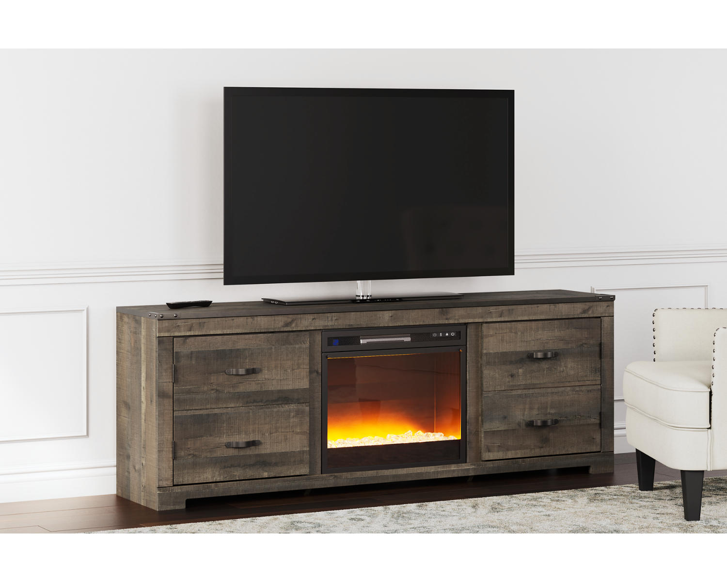 Trinell TV Stand with Electric Fireplace