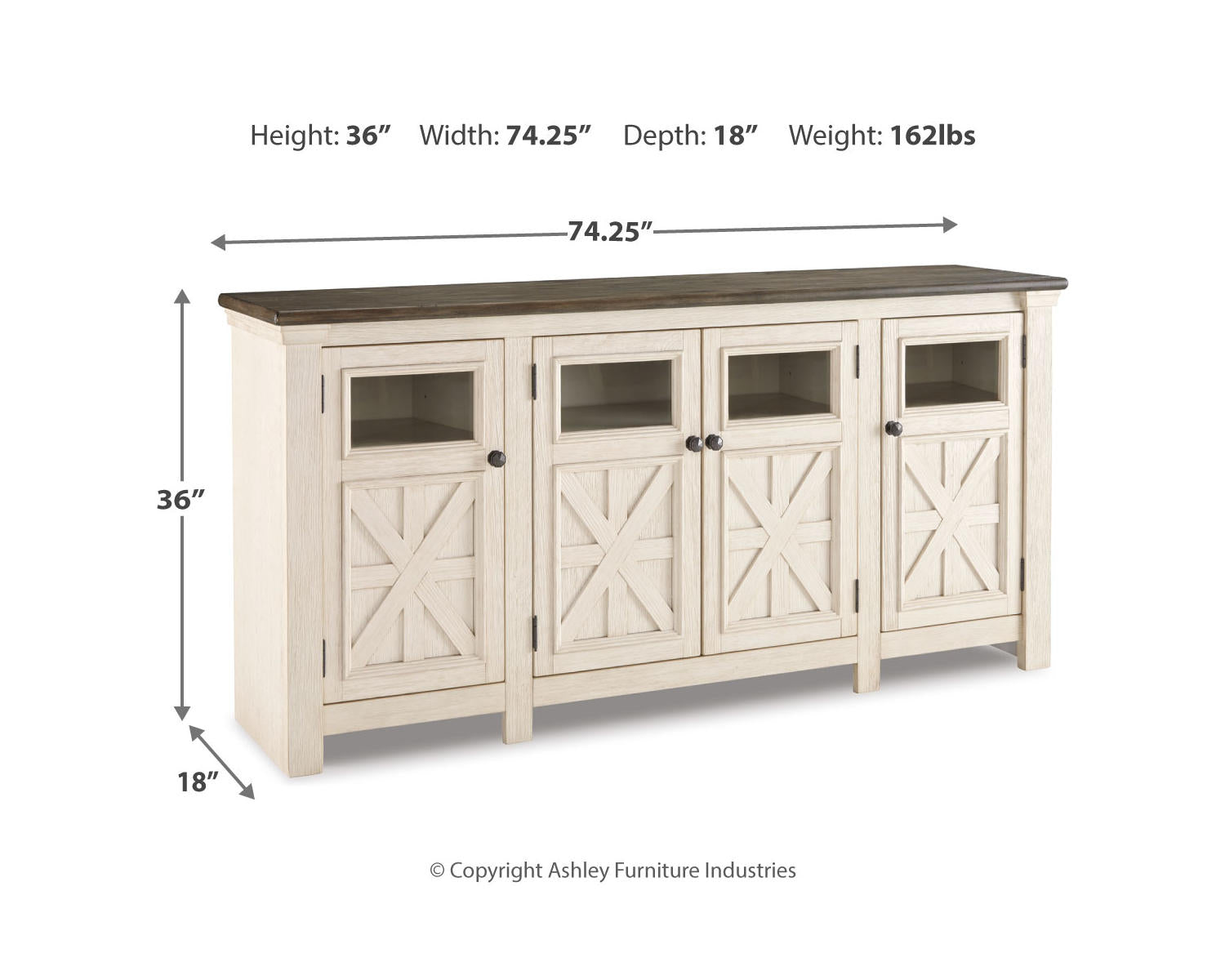 Bolanburg 74" TV Stand