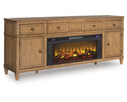 Sharlance 81" TV Stand with Electric Fireplace