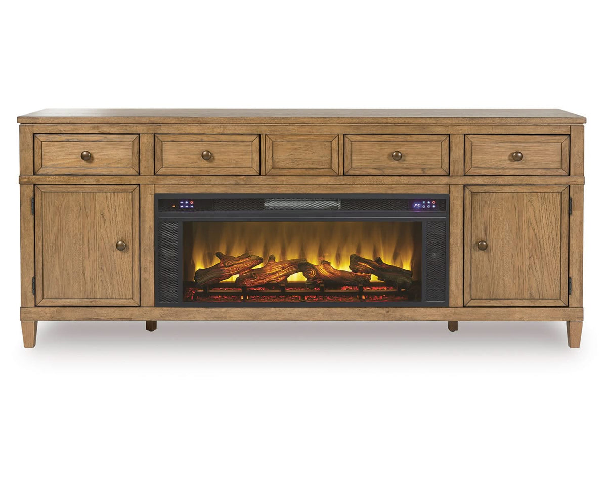 Sharlance 81" TV Stand with Electric Fireplace
