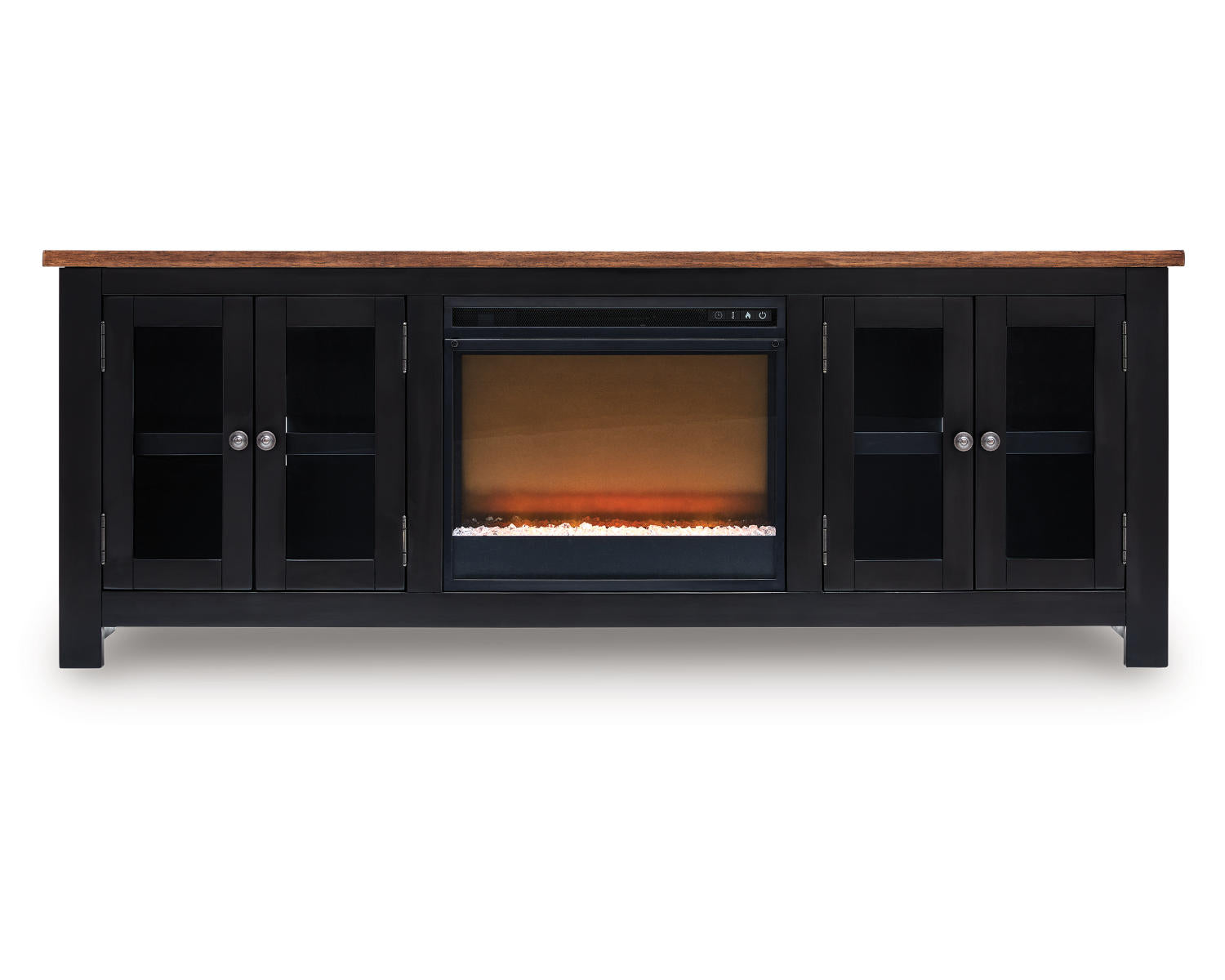 Wildenauer 76" TV Stand with Electric Fireplace