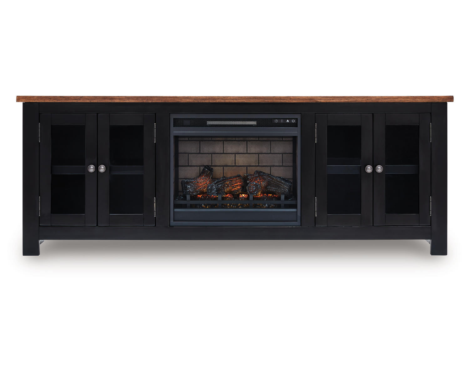 Wildenauer 76" TV Stand with Electric Fireplace