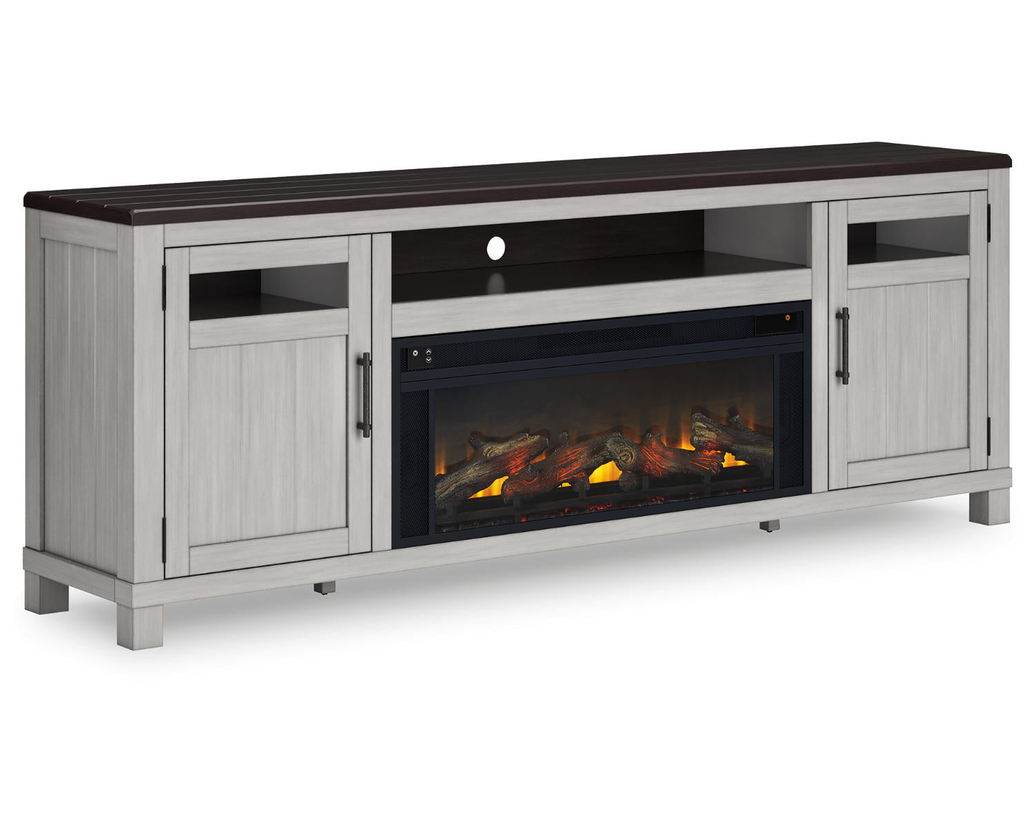 Darborn 88" TV Stand with Electric Fireplace