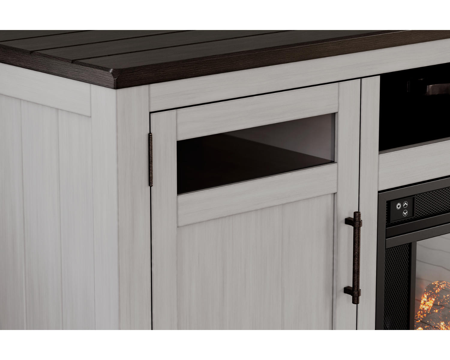 Darborn 88" TV Stand with Electric Fireplace