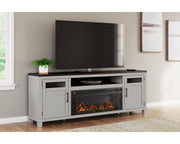 Darborn 88" TV Stand with Electric Fireplace