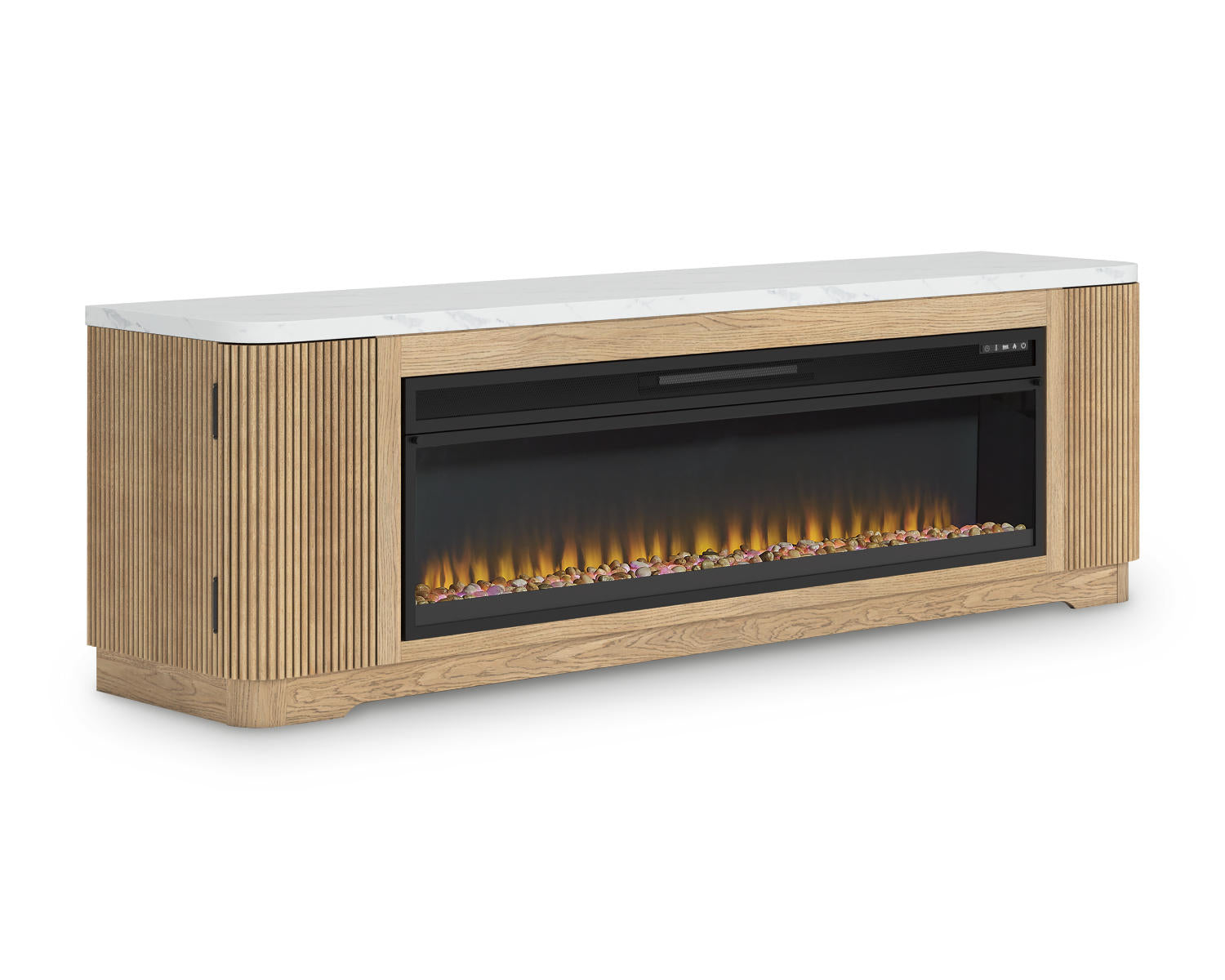 Camdill 80" TV Stand with Electric Fireplace