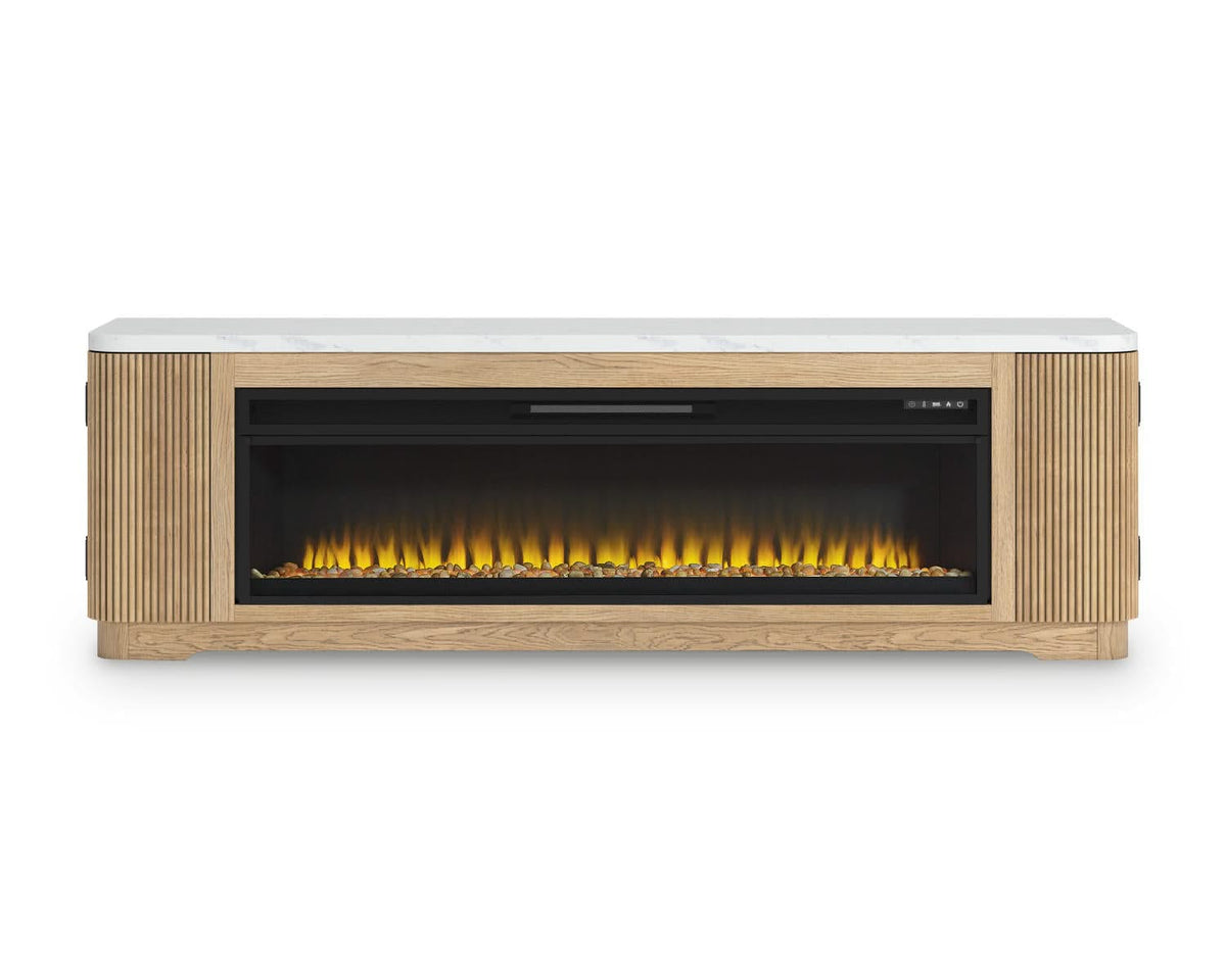Mueble para TV Camdill de 80" con chimenea eléctrica