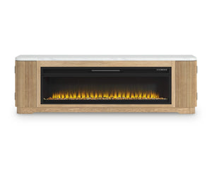 Mueble para TV Camdill de 80" con chimenea eléctrica