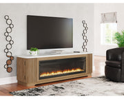 Camdill 80" TV Stand with Electric Fireplace