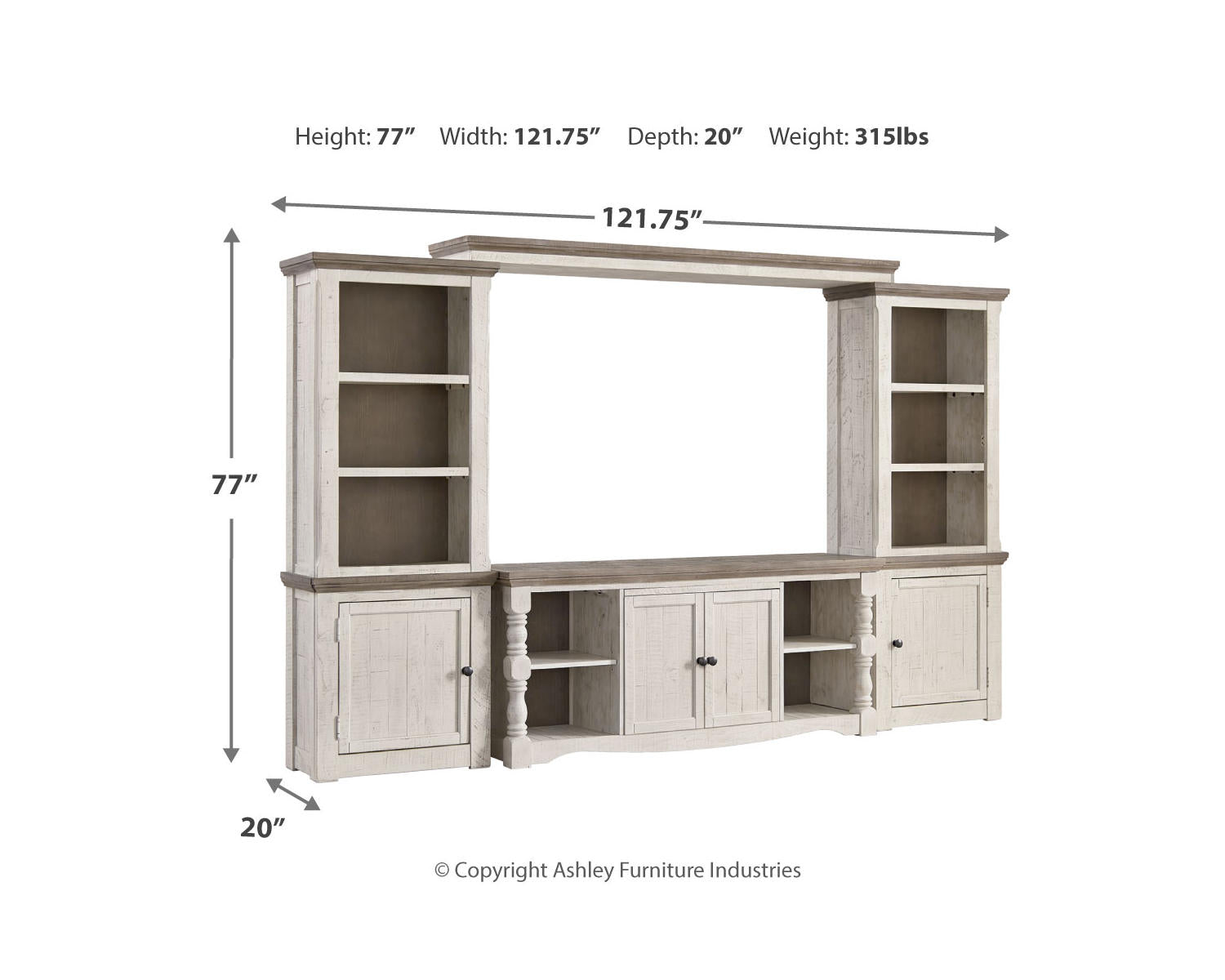 Havalance 4-Piece Entertainment Center