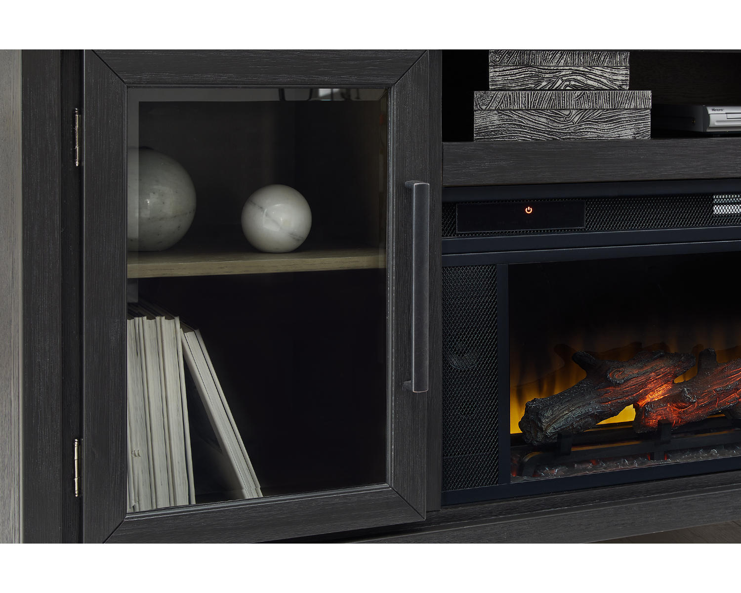 Foyland 83" TV Stand with Electric Fireplace