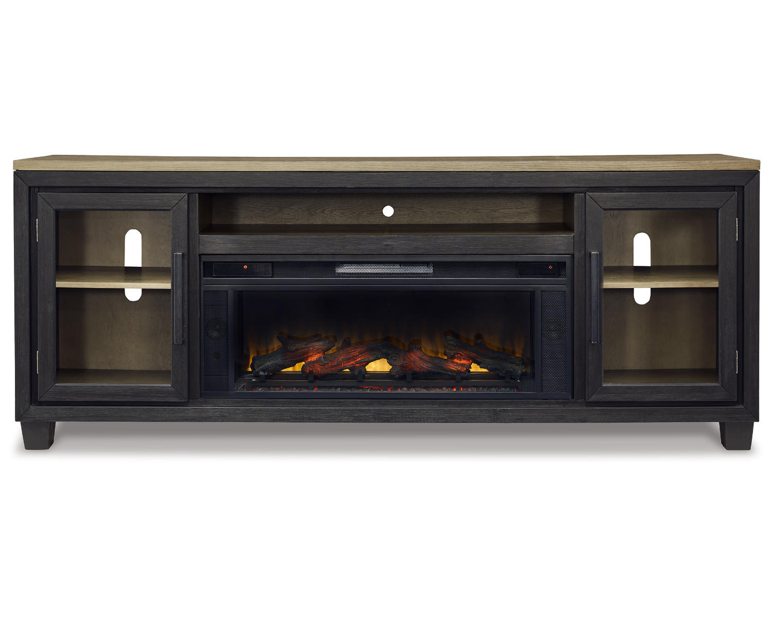 Foyland 83" TV Stand with Electric Fireplace