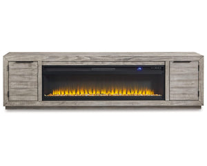 Naydell 92" TV Stand with Electric Fireplace