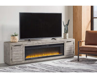 Naydell 92" TV Stand with Electric Fireplace