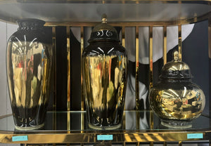 Jarrones dorados Royal Noir