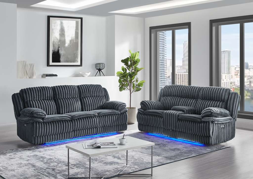 U8686 Mikano Exclusive Courtney Sofa & Loveseat With Emersive Experience Collection