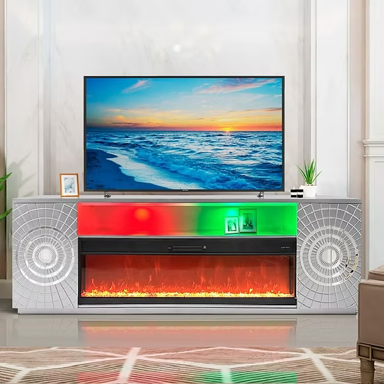 Lowell Electric Fireplace Entertainment System