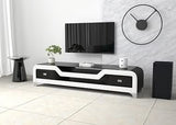 E-20 TV STAND WHITE & BLACK