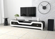 E-20 TV STAND WHITE & BLACK