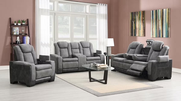 Colección de sofás de cuero 7800 Science, loveseat y reclinables