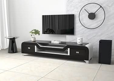 E-20 Black & White Entertainment center