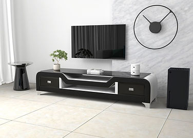 E-20 TV STAND BLACK & WHITE