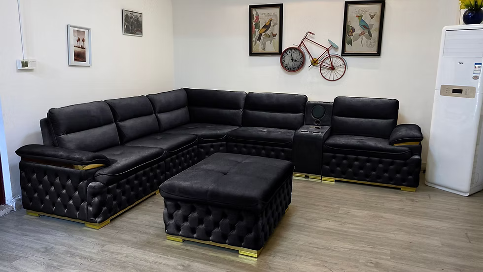 sectional MS2222 Suede and Gold
