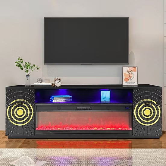 Lowell Electric Fireplace Entertainment System